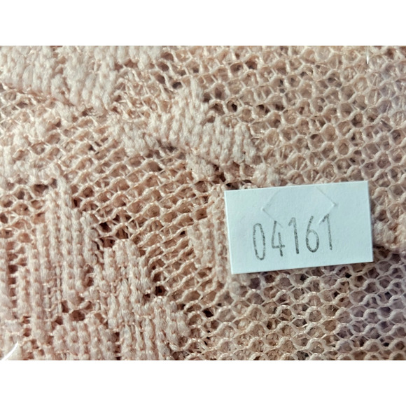 BCBGeneration Lace Top Womens Small Rose Smoke Pink Vented Back Short Sleeves - Picture 14 of 14